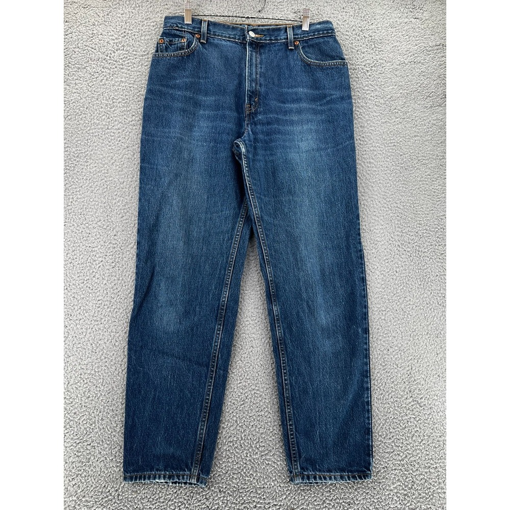 Vintage Y2k Levi's 550 Relax Fit Taper Leg Jean Women 14 Reg (32x30 Actual) READ